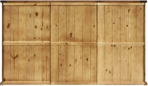 Vinotemp - Rustic Wine Credenza With Sliding Doors - VT‐RUSTICRED3D