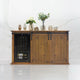 Vinotemp - Rustic Wine Credenza With Sliding Doors - VT‐RUSTICRED3D