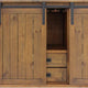 Vinotemp - Rustic Wine Credenza With Sliding Doors - VT‐RUSTICRED3D