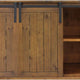 Vinotemp - Rustic Wine Credenza With Sliding Doors - VT‐RUSTICRED3D