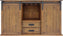 Vinotemp - Rustic Wine Credenza With Sliding Doors - VT‐RUSTICRED3D