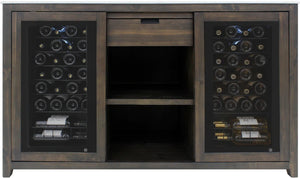 Vinotemp - Wine Credenza With White Marble Tabletop - VT‐CREDMOD‐BR-W