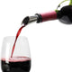 Vinturi - 4.5" Stainless Steel Chrome Plated and Silicone Construction Deluxe Wine Pourer - V9063