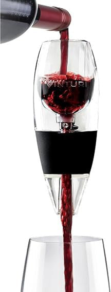 Vinturi - Black Acrylic Red Wine Aerator/Pourer With No-Drip Stand - V1010