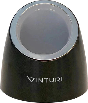 Vinturi - Silver Rechargeable Wine Opener with Base and Foil Cutter - V9046