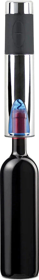 Vinturi - Silver Rechargeable Wine Opener with Base and Foil Cutter - V9046