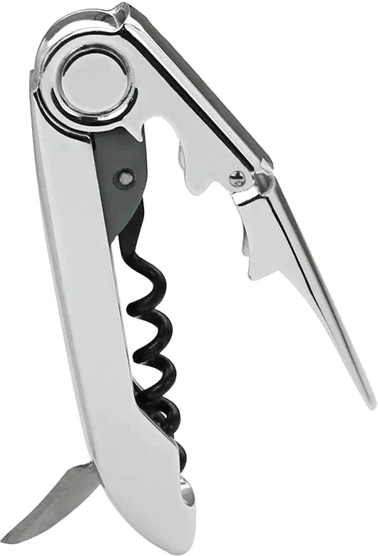 Vinturi - Silver Waiter's Corkscrew Bottle Opener and Foil Cutter, All-In-One Solution - V9033