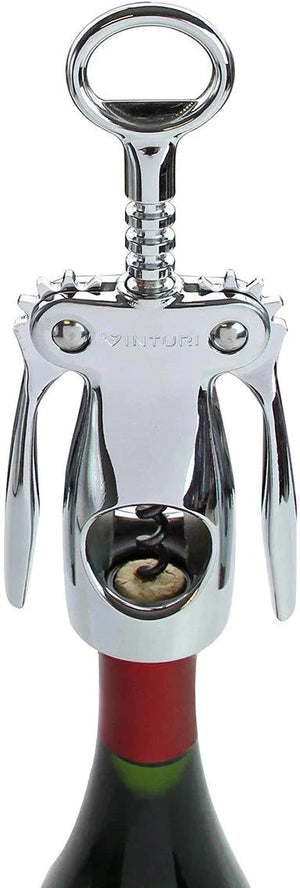 Vinturi - Silver Winged Corkscrew Wine Built-in Opener - V9032