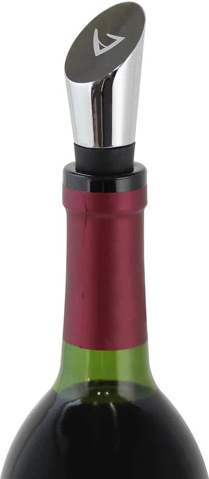 Vinturi - Stainless Steel Chrome Plated and Silicone Construction Wine Stopper - V9062