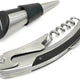 Vinturi - Stainless Steel Corkscrew with Foil Cutter and Bottle Stopper Bar Set - V9067