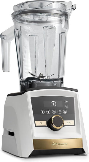 Vitamix - 1500 W Ascent A3500 Gold Label White Low-Profile Container Blender - 72451