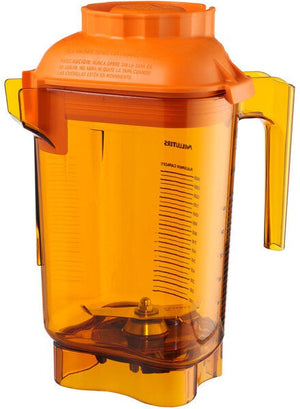 Vitamix - Advance 32 Oz Orange Blender Jar with Blade Assembly and Lid for Vitamix Blenders - 58986