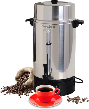 West Bend - 100-Cup Aluminum Urn Coffee Maker - 33600