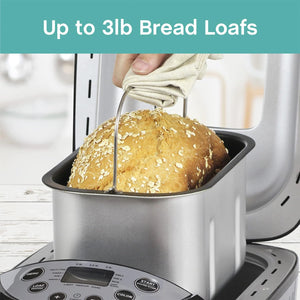 West Bend - 3 lb Hi-Rise Bread Maker with 12 Preset Digital Controls - 47413