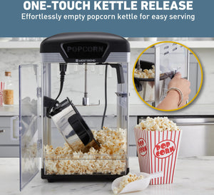 West Bend - 4 QT Black Theater Crazy Popcorn Machine - PCWBTCBK13