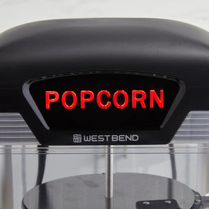 West Bend - 4 QT Black Theater Crazy Popcorn Machine - PCWBTCBK13