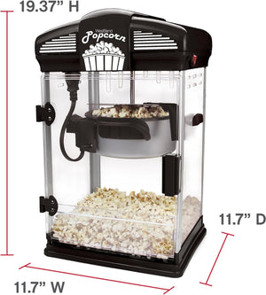 West Bend - 4 QT Black Theater Oil Popcorn Machine - 82515B