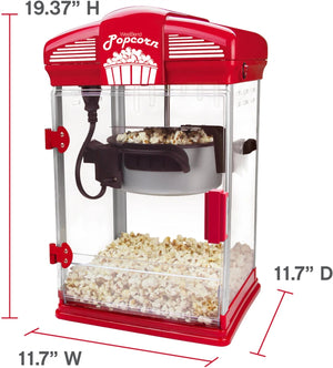 West Bend - 4 QT Red Theater Oil Popcorn Machine - 82515