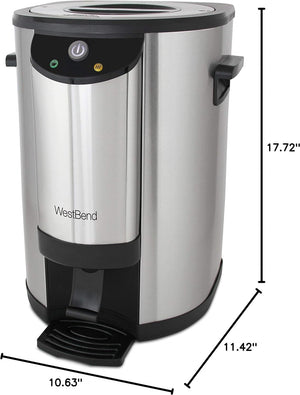 West Bend - 42-Cup Stainless Steel Urn Coffee Maker - 57042