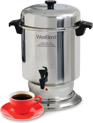 West Bend - 55-Cup Stainless Steel Urn Coffee Maker - 13550