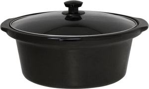 West Bend - 6 QT Stainless Steeel Large Manual Slow Cooker - 87156