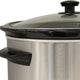 West Bend - 6 QT Stainless Steeel Large Manual Slow Cooker - 87156