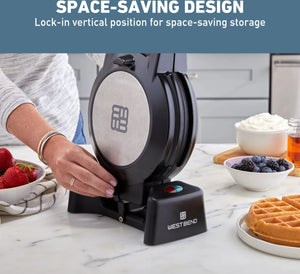 West Bend - Black Flip Belgian Style Waffle Maker - WAWBFLBK13