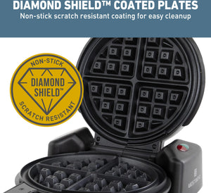 West Bend - Black Flip Belgian Style Waffle Maker - WAWBFLBK13