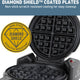 West Bend - Black Flip Belgian Style Waffle Maker - WAWBFLBK13