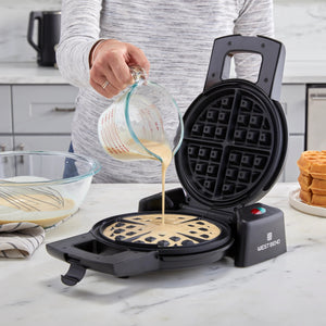 West Bend - Black Flip Belgian Style Waffle Maker - WAWBFLBK13