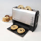 West Bend - Quik Serve 2-Slice Silver Toaster with Extra Wide Slots - 77222