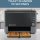 West Bend - QuikServe 2-Slice Black Toaster with Extra Wide Slots - 77224