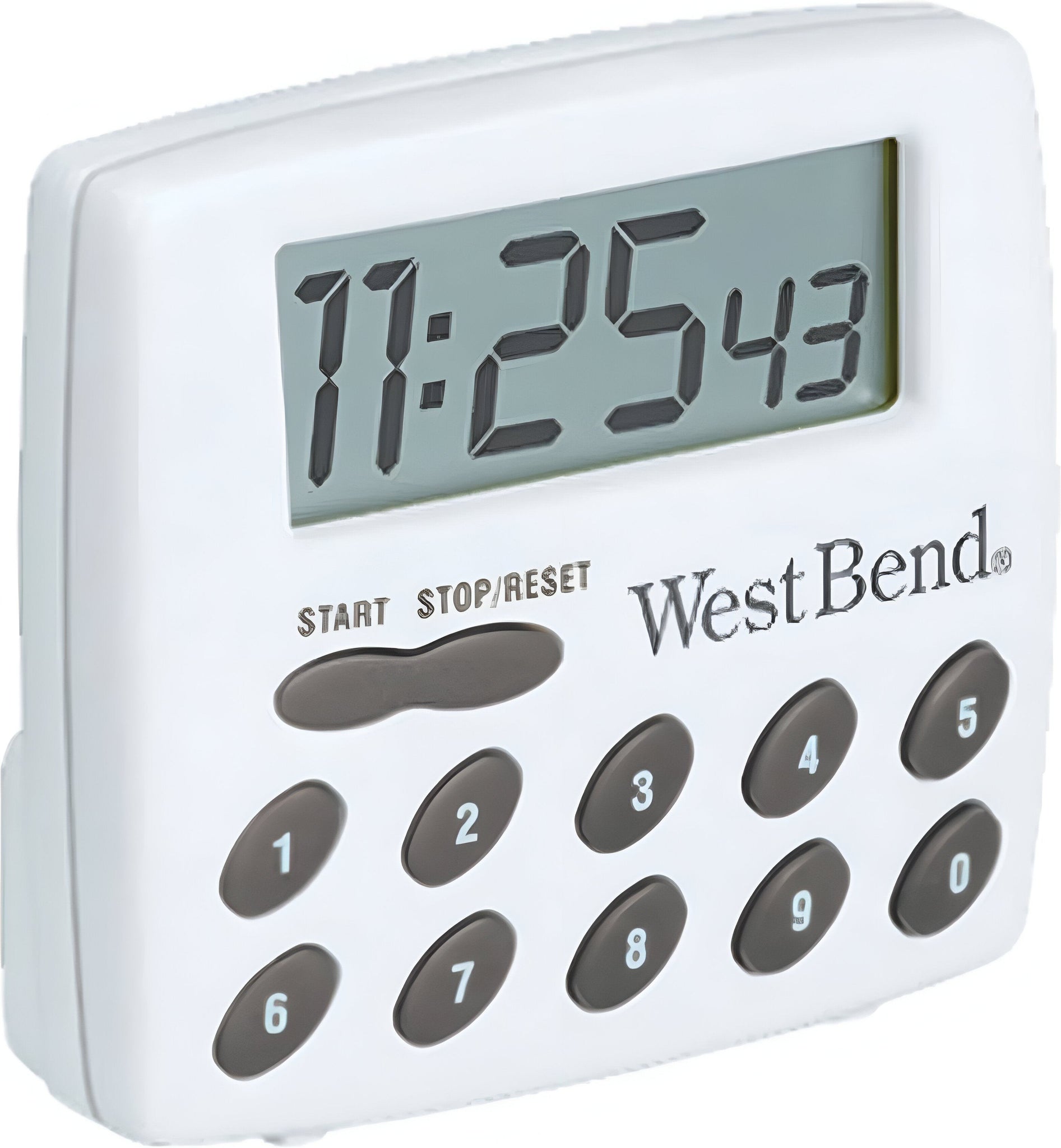 West Bend - Versatile White 100 Hour Kitchen Timer and Clock - 40005X