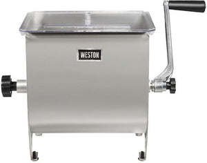 Weston - 20 Lb Capacity Stainless Steel Manual Meat Mixer - 36-1901-W