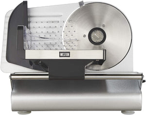 Weston - 200 W, 7.5" Stainless Steel Meat Slicer - 61-0750-W