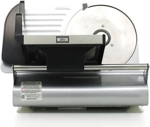 Weston - 200 W, 7.5" Stainless Steel Meat Slicer - 61-0750-W