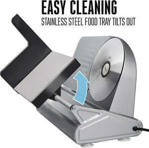 Weston - 200 W, 7.5" Stainless Steel Meat Slicer - 61-0750-W