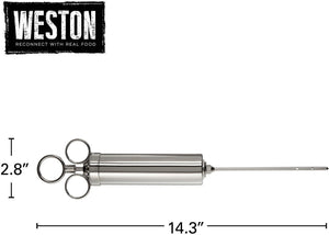 Weston - 4 OZ Nickel Plated Brass Marinade Injector - 23-0404-W