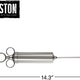 Weston - 4 OZ Nickel Plated Brass Marinade Injector - 23-0404-W