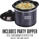 Weston - 6 qt Indoor Slow Cooker & Smoker With Party Dipper - 03-2540-W