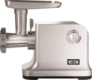 Weston -750 W, #12 Electric Countertop Meat Grinder - 33-1301-W