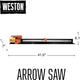 Weston - 8000 RPM Arrow Saw with 2 Blade - 52-0501-W