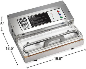 Weston - Pro-1400 11" Stainless Steel Vacuum Sealer - 65-0301