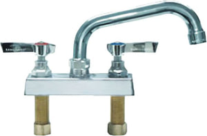 Winholt - 10" Gooseneck Deck Mount Swing Faucet - WS-GSDM-10-WH