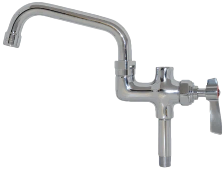 Winholt - 10" Swing Faucet with Splash Mount - WS-SFSM-10ST-WH