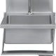 Winholt - 11" x 10" Stainless Steel Hand Sink with Knee Valve and Both Side Splashes - WHWS1110-KV-2SS (Special Order 4-6 Weeks)