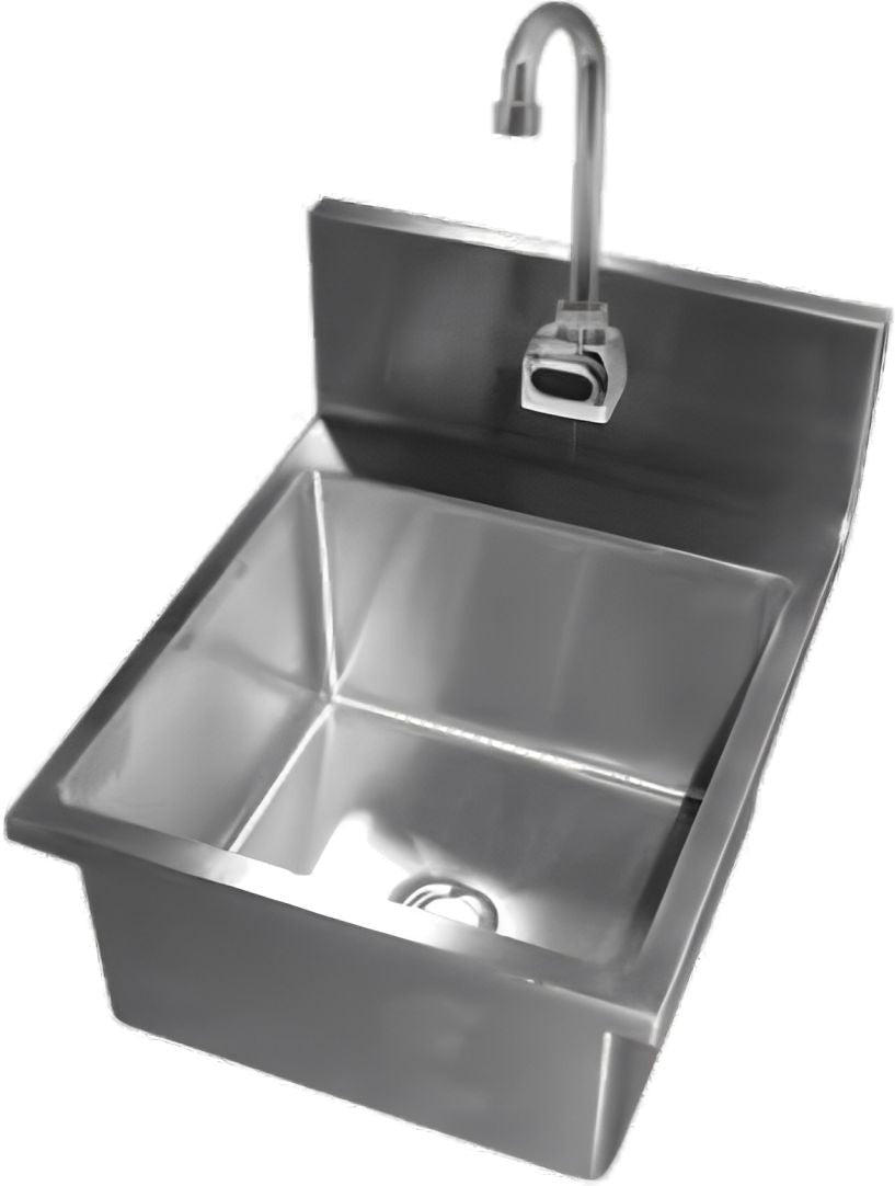 Winholt - 14" x 10" x 6" Stainless Steel Deep Bowl Hand Sink - WS-HS-1410