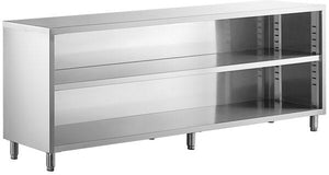 Winholt - 15" x 144" x 35" Stainless Steel Mid-Shelf Dish Cabinet - STCT-15144-DC (Special Order 4-6 Weeks)