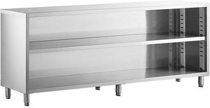 Winholt - 15" x 96" x 35" Stainless Steel Mid-Shelf Dish Cabinet - STCT-1596-DC (Special Order 4-6 Weeks)