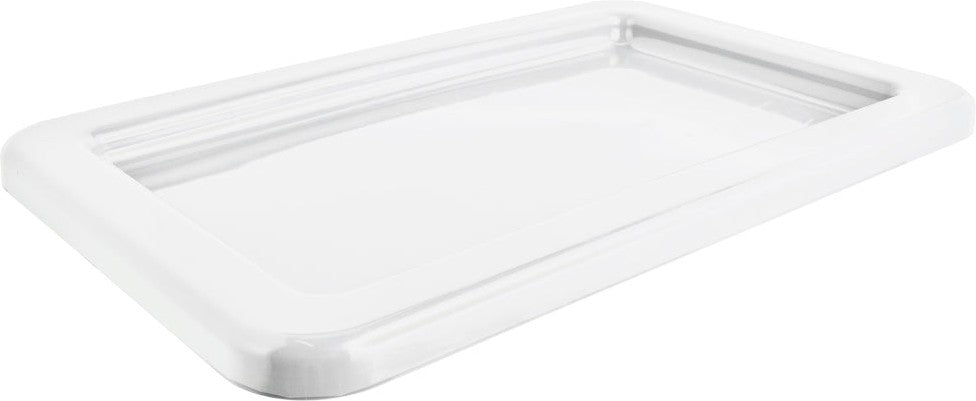 Winholt - 16″ x 25″ x 1″ Pcolyethylene White Lug Lid - WHPL-8LID-WH